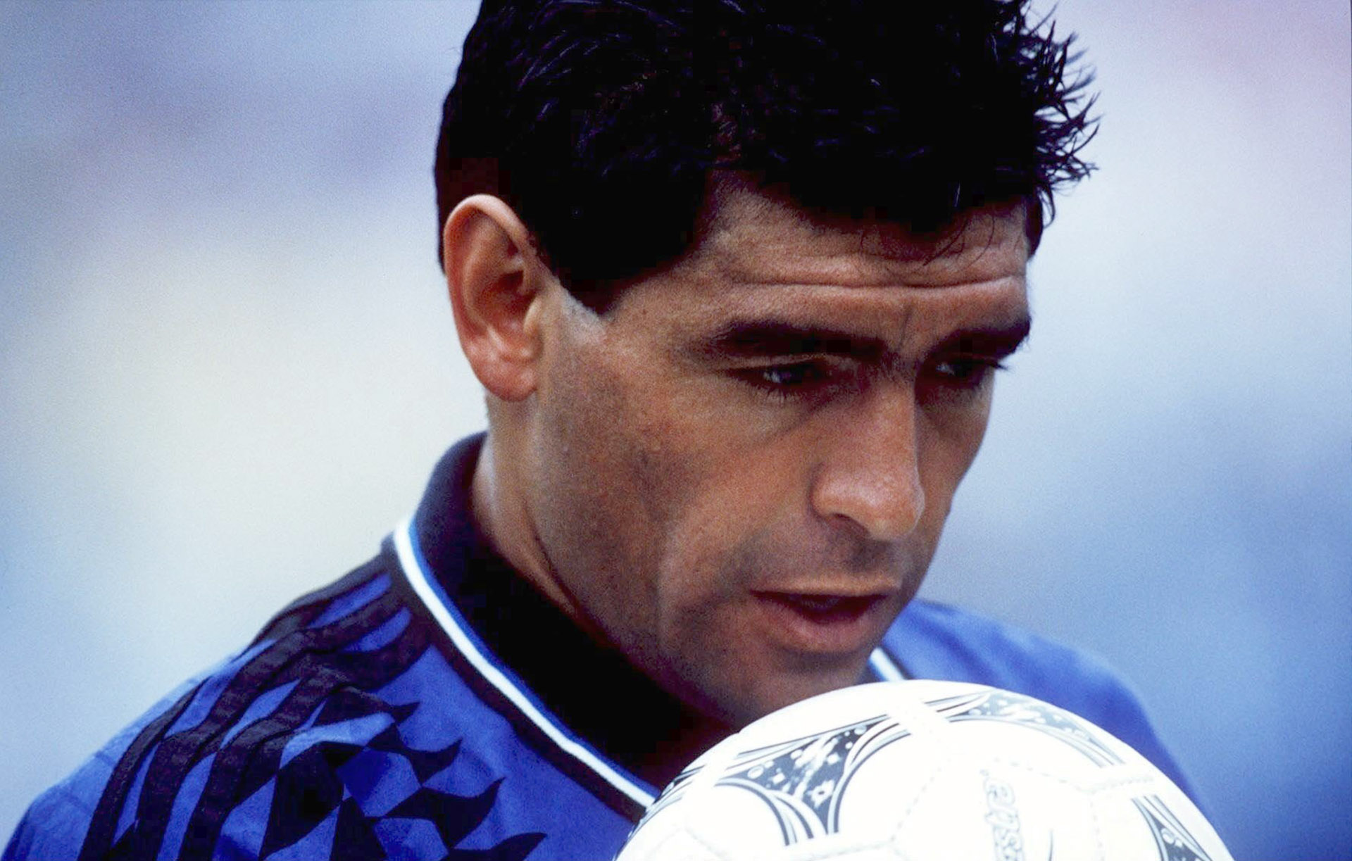 BOSTON, UNITED STATES - JUNE 21: WM 1994, ARGENTINIEN - GRIECHENLAND (ARG - GRE) 4:0, Boston/USA; Diego MARADONA/ARG (Photo by Michael Kunkel/Bongarts/Getty Images)